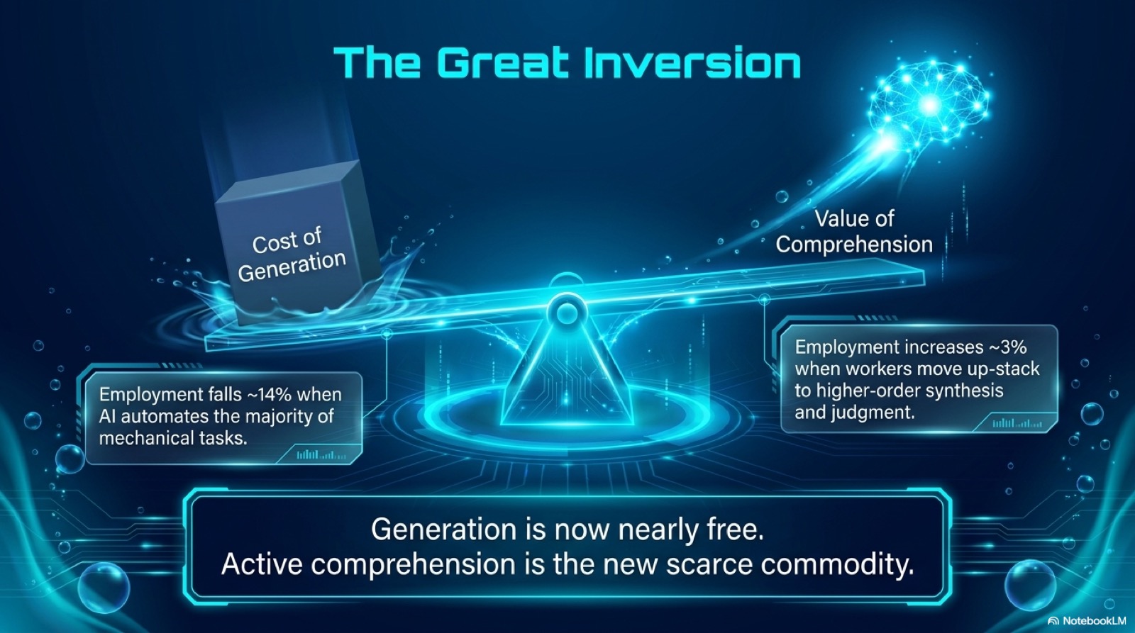 The Great Inversion — generation vs comprehension